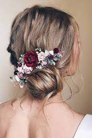 33 Wedding Hairstyles With Flowers For Your Fairytale Day Wedding Hair Flowers Hairstyles With Flowers Flowers In Hair