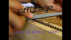 Travail Du Bois L Affutage D Une Lame De Scie A Ruban Youtube