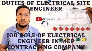 Electrical Engineer Job Role | Responsibility Of Electrical Site Engineer -  Youtube
