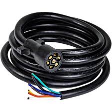 Primary wire gauges within the insulated cable are: Amazon Com Online Led Store 12ft 7 Pin Trailer Plug Cord Wire Cable 7 Way Trailer Wiring Harness Brake Light Control 10 14awg 7 Prong Trailer Light Wiring Connector For Rv Automotive