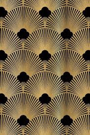 Golden 20ies Art Deco Pattern For Wallpaper And Niche Back Wall Exclusively For 20ies Art When Art Deco Wallpaper Art Deco Pattern Art Deco Interior