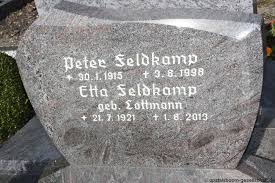 Grab von Peter Feldkamp (30.01.1915-03.08.1998), Friedhof  Borssum-Petkumerstrasse