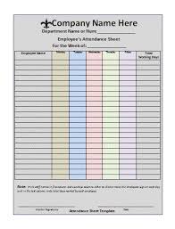 Attendance Sheet Template Free Printable Word Templates