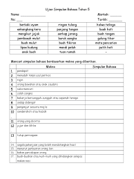Mari berhibur bersama peribahasa november (3) october (4) Simpulan Bahasa Tahun 5