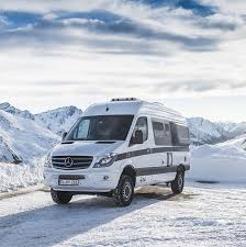 Winter Camping With Maximum Safety All Wheel Drive Adaptive Esp Bas Collision Prevention Assist And Much More Mbwint Mb Vans Winter Camping Mercedes Benz