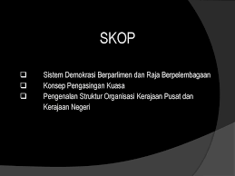 Pengasingan kuasa di malaysia kehakiman ydpa eksekutif perundangan di peringkat persekutuan  perdana menteri dan anggota kabinet melaksanakan fungsi eksekutif  turut menjadi ahli badan perundangan (parlimen). Sistem Pentadbiran Negara Ppt Download