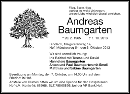 Baumgarten war der beliebteste lehrer an der damals größten deutschen theologischen fakultät und der maßgebliche lehrer einer ganzen. Traueranzeigen Von Andreas Baumgarten Franken Gedenkt De