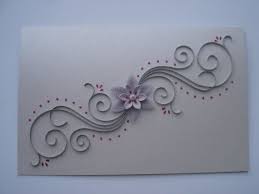 Free tutorial with pictures on how to make a greetings card in under 60 minutes by papercrafting and cardmaking with card. Paper Quilling Wedding Card Personalized Handmade Greeting Card Blank Paper Quilling Quilling Paper Craft Quilling Designs