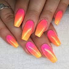 Pin By Schan Brown On Nails By Jenski Nails Sunset Nails Pretty Acrylic Nails Fun Nails