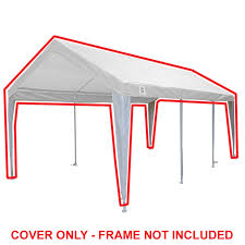 Alibaba.com offers 2,256 carport canopy parts products. King Canopy 10 Ft X 20 Ft White White Fitted Carport Canopy Cover W Leg Skirts Walmart Com Walmart Com