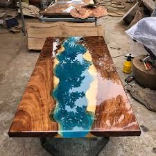 Giant Coffee Table Epoxy Table River Table Ocean Table Handmade Beautiful Table Dining Table In 2020 Diy Resin Table Resin Table Wood Resin Table