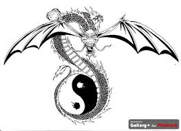 Black And White Dragon Tattoo Arm Zen Dragon Tattoo With Yin Yang Symbol Black Art Tattoo Japanese Dragon Tattoo Dragon Tattoo