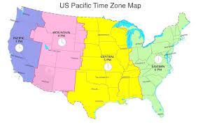 Pacific Time Zone Map Pacific Daylight Time In Us Now Pdt Now Us Time Zones Map 960 X 603 Pixels Time Zone Map Time Wallpaper Map