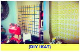 Craft Consumption Diy Ikat Wallpaper Wallpaper Crafts Diy Crafts