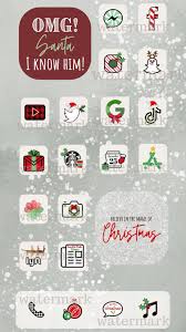 Christmas Iphone App Icons Ios 14 Aesthetic App Covers Etsy Wallpaper Iphone Christmas Christmas Phone Wallpaper Homescreen Iphone