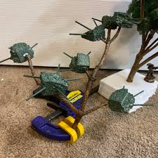 Styrofoam glue is a special glue used for gluing styrofoam. This Is The Basic Process How I Make Trees Lacquered 1 2 Lacquer And Thinner Twigs Styrofoam Toothpicks Green Spray Paint Elmers Glue Icelandic Moss And Lacquer Takes Longer For The Glue To
