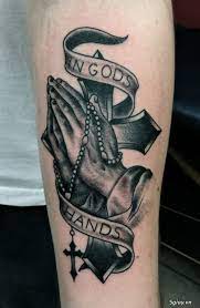 Cross sign jesus christ tattoo. 18 Praying Hands Tattoo Arts Designs And Images