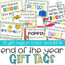 Just add a fun drink and crazy straw with these adorable tags and you have a gift your students are sure to enjoy!this resource is in powerpoint format, End Of The Year Gift Tags For Students Worksheets Teaching Resources Tpt