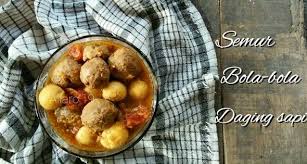 Bumbu masakan semur daging campur kentang sederhana. Resep Semur Bola Daging Sapi Dan Telur Puyuh 3 Piring Sehari