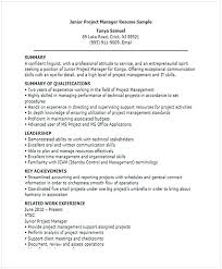 Junior Project Manager Resume Resume For Manager Position Many Of Us Interested In Being Manager If You Are The One We Kindly Suggest You Read This Steps