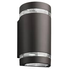 Lithonia Lighting 2 Light Wall Mount Outdoor Bronze Led Wall Cylinder Up And Downlight Ollwu Led P1 4 Cylinder Lights Lithonia Lighting Led Outdoor Wall Lights
