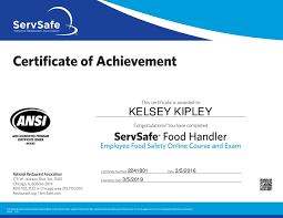 New cards are valid for 2 years. Servsafe Food Handler Certificate