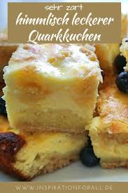 Quarkkuchen Einfaches Schnelles Leckeres Rezept Quarkkuchen Kuchen Rezepte Einfach Lecker