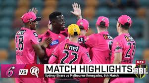 The sydney sixers purchased 5 pink 4.5m x 1.4m thrown downs for the events across nsw with the pink pantone colour code matched exactly and the sydney sixers logo printed predominately on each one. Bbl 2020 Sydney Sixers Vs Melbourne Renegades Highlights Ss Won By 145 Runs
