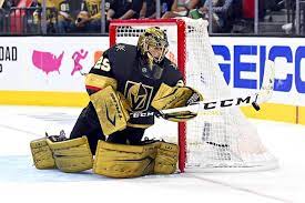 Golden knights goaltender tossed fan a puck, but they botched the catch and it hit a fan in the head. Marc Andre Fleury Has Kept Golden Knights Afloat Through Two Playoff Games Las Vegas Sun Newspaper