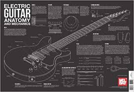 Electric Guitar Anatomy And Mechanics Wall Chart Charlie