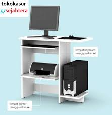 Jadi segeralah anda miliki meja komputer jati ini untuk menaruh komputer anda. Jual Meja Komputer Minimalis 57s White By Metropolis Online Maret 2021 Blibli