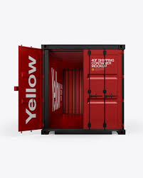 Download 40f Shipping Container With Opened Door Mockup Front View In Object Mockups On Yellow Images Object Mockups Mockup Free Psd Mockup Mockup Free Download PSD Mockup Templates