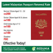 To be honest i was expecting a lot of delays and tardy response as with any government office but i was. Sedunia Travel On Twitter New Passport Renewal Rates From The Malaysian Immigration Department And It S Good News Travel Travelnews Http T Co 60u5f6ox2j