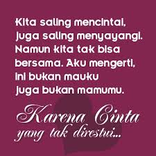 Tapi ternyata cinta kita terbentur restu kedua orang tua kita. Kata Kata Cinta Tak Direstui Kalo Pernah Mengalami Pasti Tahu Rasanya Paragram Id