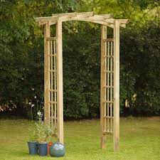 This garden arch has been high on the priority list since my knockout roses became an obstacle for getting in and out of our gate. Ryeford Wooden Garden Arch Two Wests Elliott Ltd
