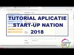 Tutorial Aplicatie Start Up Nation 2018 Youtube