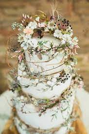Elegantly Colored Wedding Cakes Modwedding Woodland Wedding Wedding Cake Inspiration Rustic Wedding