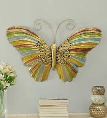 Explore pictures of stylish bathrooms for inspirational design ideas on your own bathroom remodel on hgtv.com. Vedas Exports Multicolour Iron Inaya Butterfly Wall Decorative Hanging Mounted Art Sculpture Home Decor Size 19 X 19 Inches Amazon In Home Kitchen