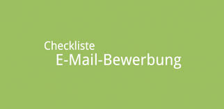 Bewerbung email text muster leasing consultants should have an extensive comprehension of all elements of the actual property. Checkliste E Mail Bewerbung Karrierefuhrer