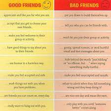 Maybe you would like to learn more about one of these? The Difference Between A Good Friend And A Bad Friend Friendship Socialthinking Relationships Children Kids Bad Friends Bad Friendship Social Thinking