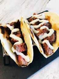 Black Blue Steak And Crab Black And Blue Steak Tacos Recipe Steak Tacos Blue Steak Mexican Food Recipes