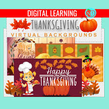 Thanksgiving Virtual Backgrounds 15 Thanksgiving Theme Zoom Backgrouds Madebyteachers In 2020 Thanksgiving Theme Student Birthdays Theme