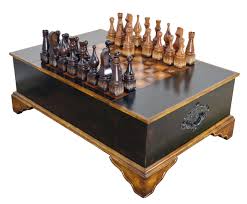 Coffee table chess board chess table chess boards funky furniture furniture projects contemporary furniture diy projects painted game table modern chess set. Ebony Chess Set Coffee Table Afd Home