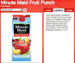 Package weight, 6.42 kilograms · about this item. Minute Maid Tropical Punch Nutrition Facts
