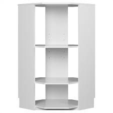 Leveling feet hold this closet organizer stable and steady. Systembuild Closet Organizer Half Corner Unit White 7153401pcom Walmart Com Walmart Com