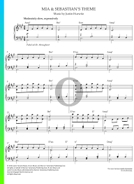 Mia and sebastian's theme piano sheet music with letters. Mia Sebastian S Theme Noten Piano Solo Pdf Download Streamen Oktav