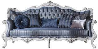Maybe you would like to learn more about one of these? Casa Padrino Luxury Baroque Living Room Sofa With Decorative Pillows Blue White Silver 240 X 90 X H 120 Cm Magnificent Baroque Furniture