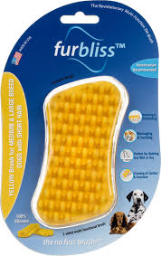 The best brush for short hair dogs. Furbliss Short Hair Dog Brush Medium Large Yellow All The Best Pet Care