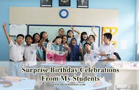 Kue tart biasanya disuguhkan ketika acara ulang tahun atau pesta pernikahan. Kejutan Ulang Tahun Dari Murid Murid Di Sekolah Mei Wulandari Miss Mei S Class