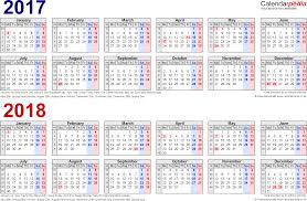 Yearly calendar showing months for the year 2018. Free Printable Calendar 2017 Template Templates Zone